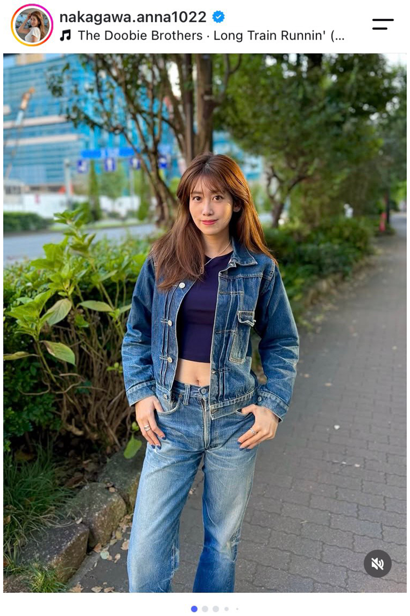 中川安奈【写真：インスタグラム（＠nakagawa.anna1022）より】