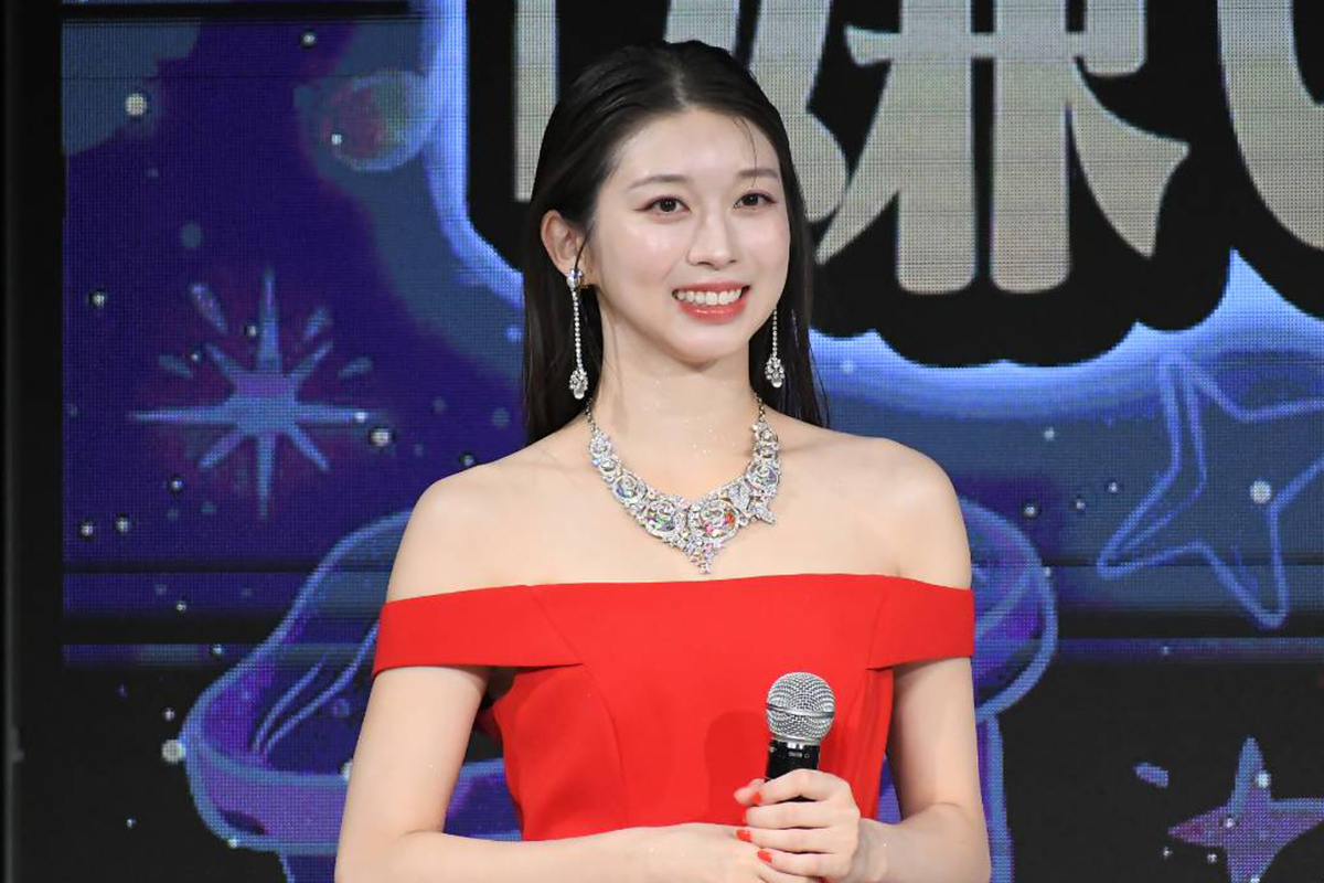 イベントに出席した牧野真莉愛【写真：ENCOUNT編集部】
