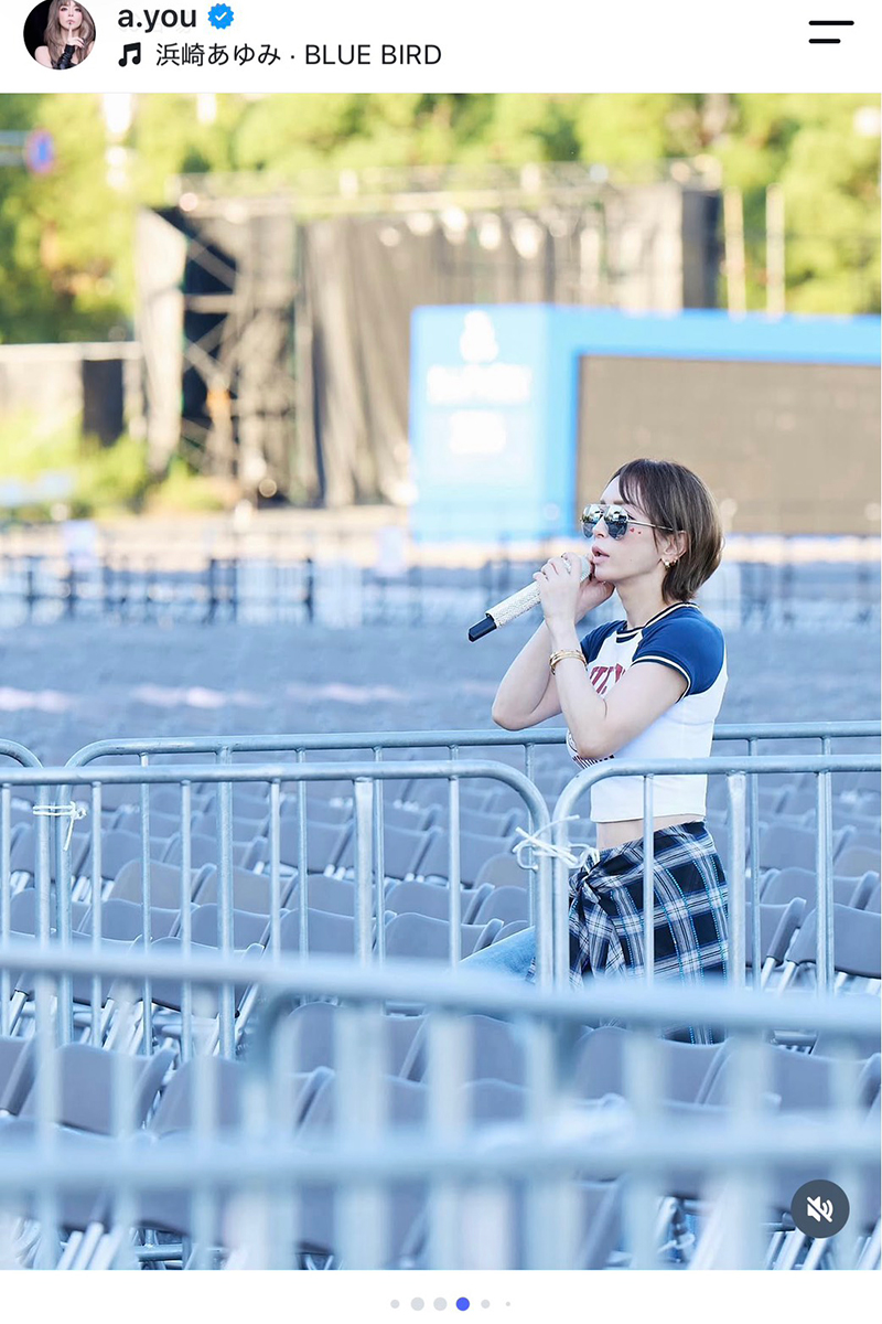 浜崎あゆみの実際の投稿【写真：インスタグラム（＠a.you）より】