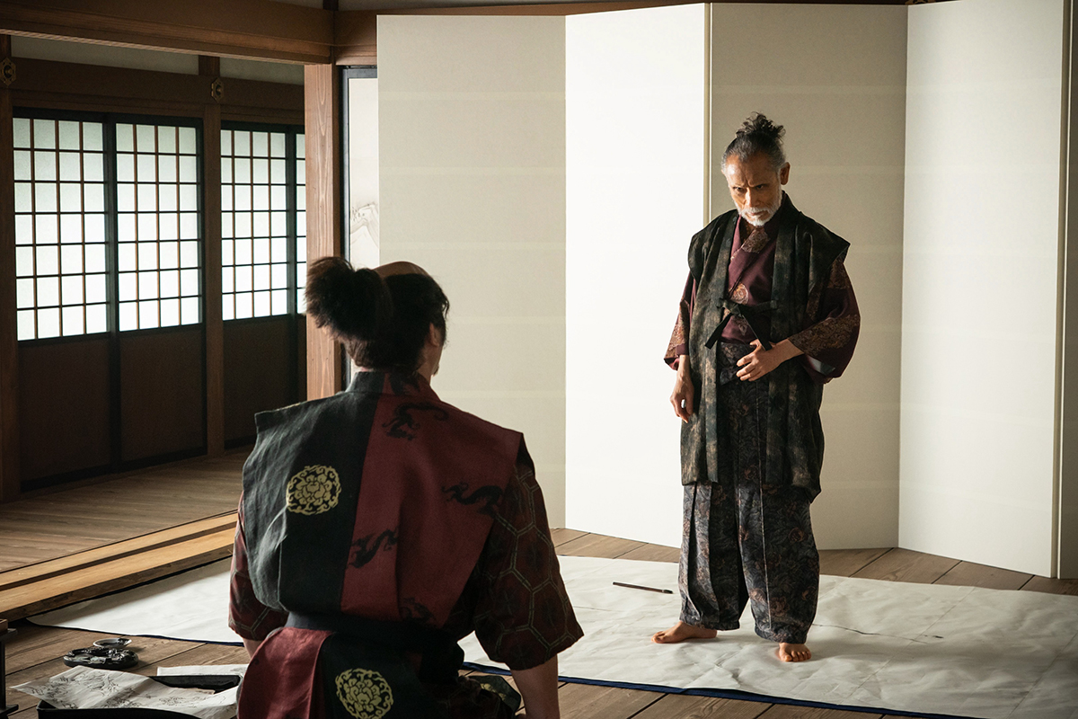 狩野永徳を演じる片岡鶴太郎【写真：(C)NHK】