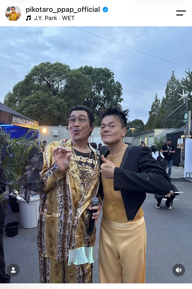 ピコ太郎の実際の投稿【写真:インスタグラム(@pikotaro_ppap_official)より】