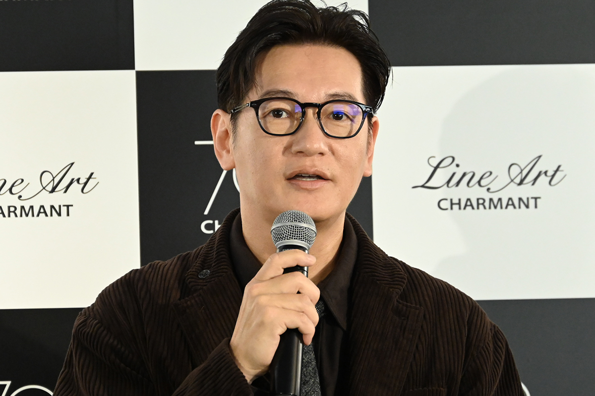 取材会に出席した井浦新【写真：ENCOUNT編集部】