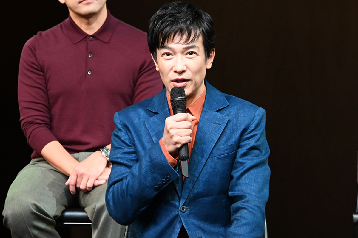 会見に出席した堺雅人【写真：ENCOUNT編集部】