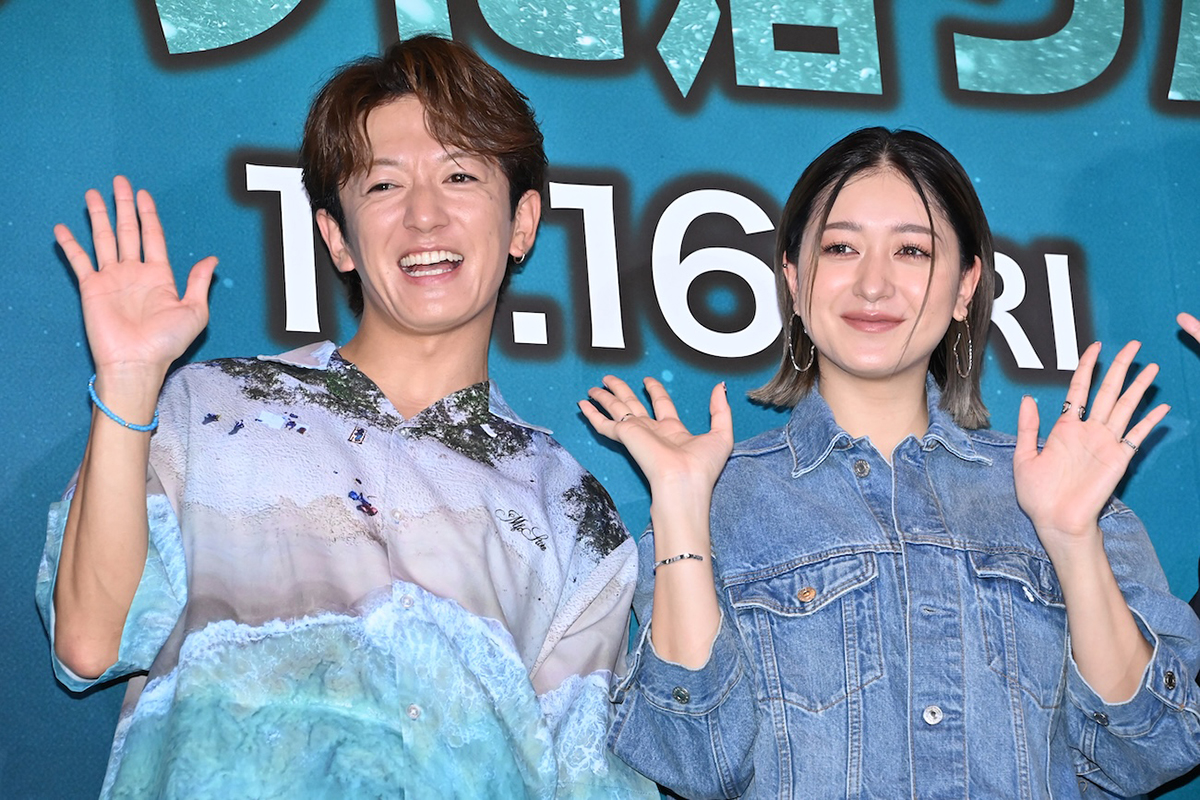 イベントに出席した大倉士門（左）と池田美優【写真：ENCOUNT編集部】