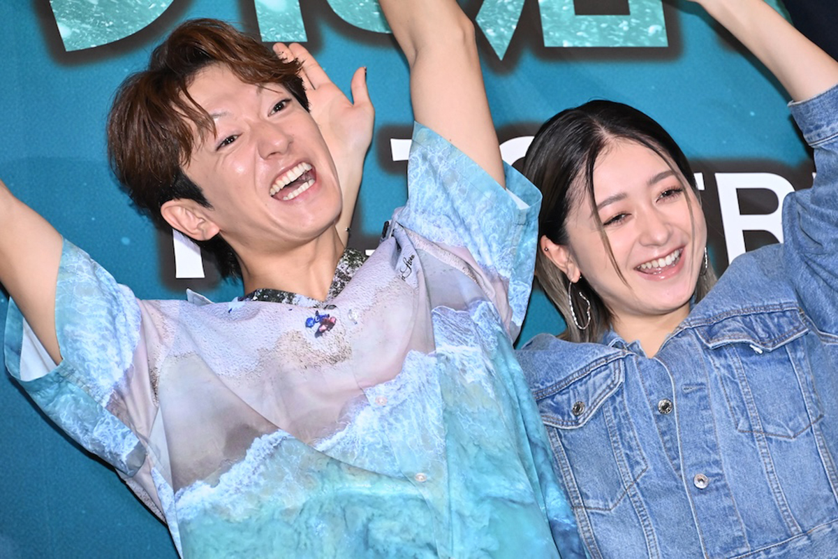 イベントに出席した大倉士門（左）と池田美優【写真：ENCOUNT編集部】