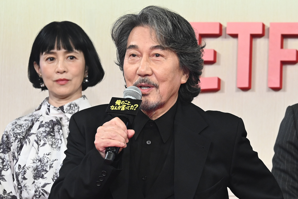 完成報告会に登壇した役所広司【写真:ENCOUNT編集部】