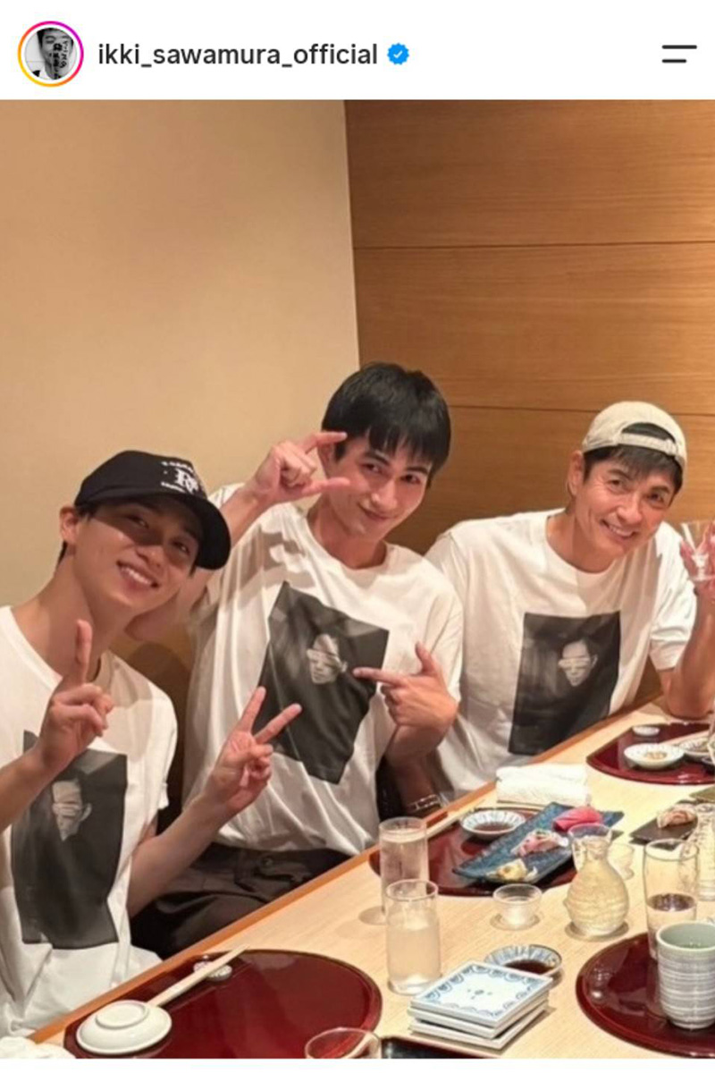 沢村一樹の実際の投稿【写真：インスタグラム（＠）より】