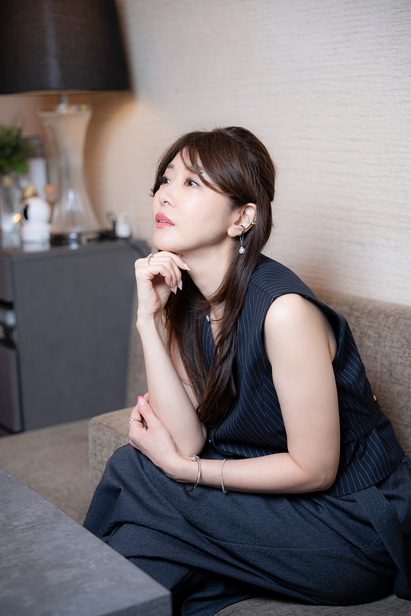 インタビューに応じた矢部美穂【写真：増田美咲】