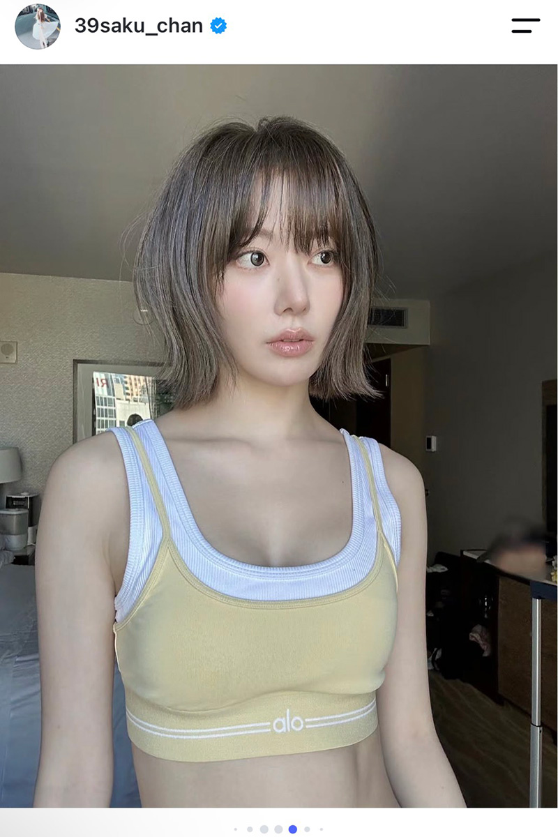 宮脇咲良【写真:インスタグラム(@39saku_chan)より】