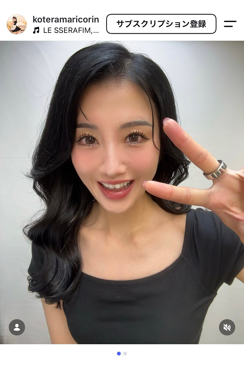 小寺真理【写真：インスタグラム（＠koteramaricorin）より】