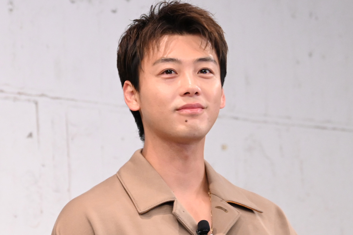 プレス発表会に出席した竹内涼真【写真：ENCOUNT編集部】