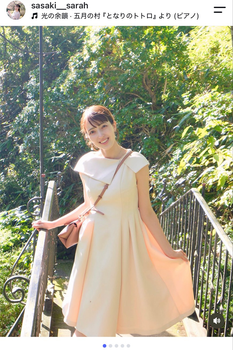 佐々木沙羅アナウンサー【写真:インスタグラム(@sasaki__sarah)より】
