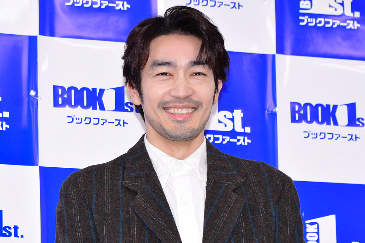 記者会見に登場した大谷亮平【写真：ENCOUNT編集部】