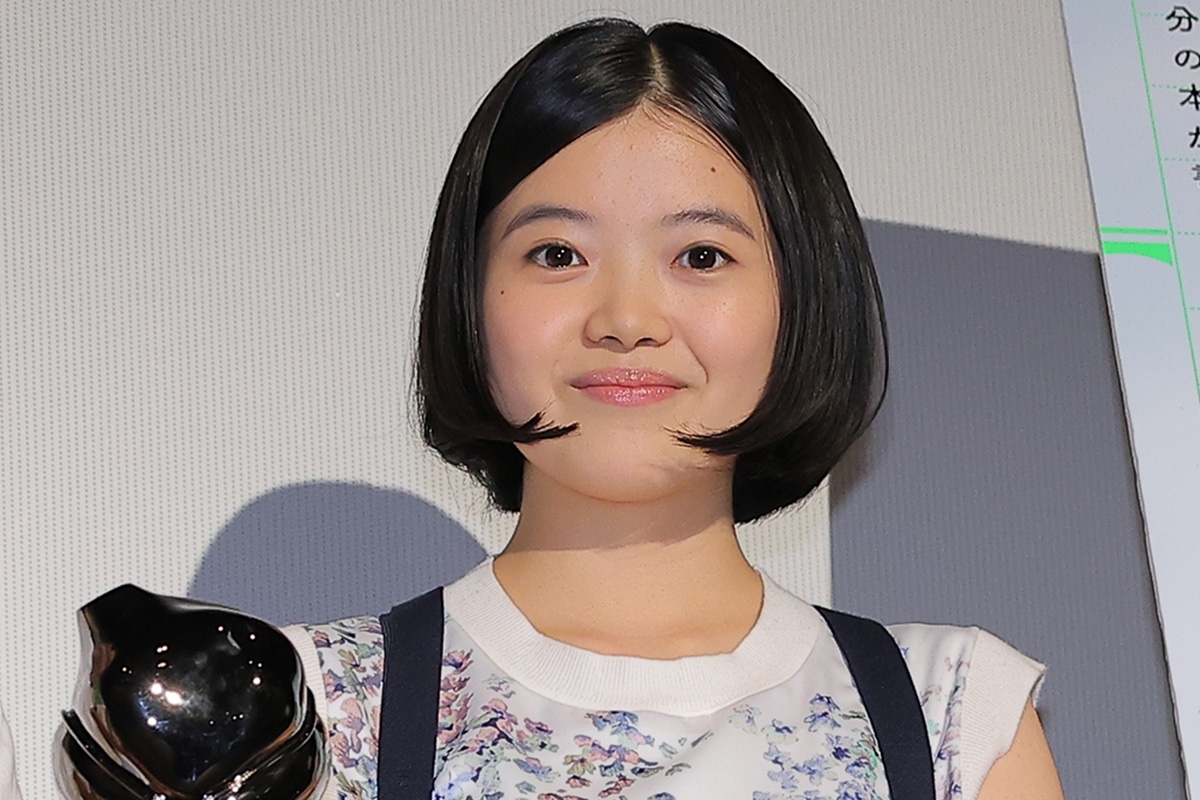 舞台あいさつに登壇した姫野花春【写真：ENCOUNT編集部】