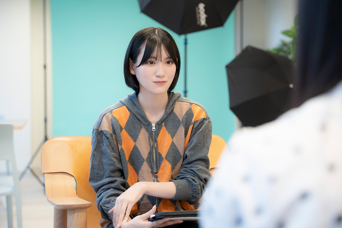インタビューを担当した柳堀花怜【写真:増田美咲】