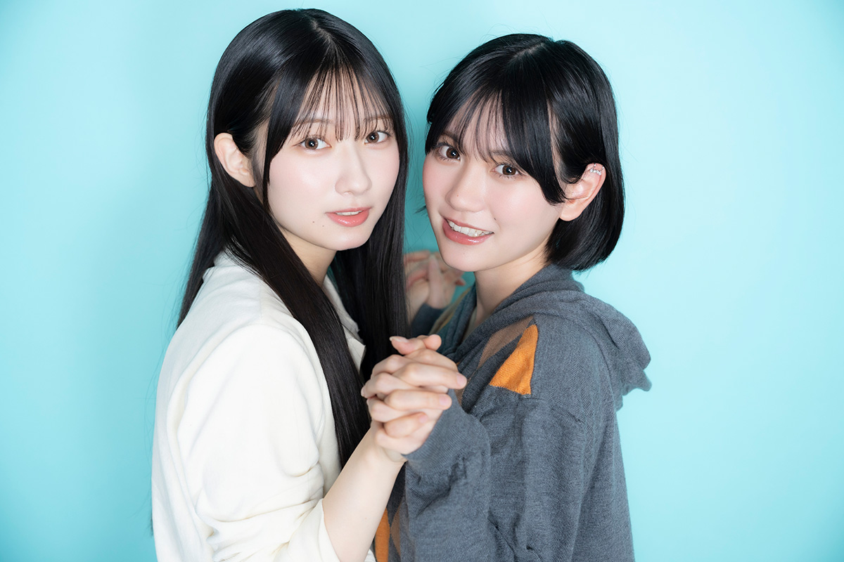 雲組-月華-で活動する萩原心花（左）と柳堀花怜【写真：増田美咲】