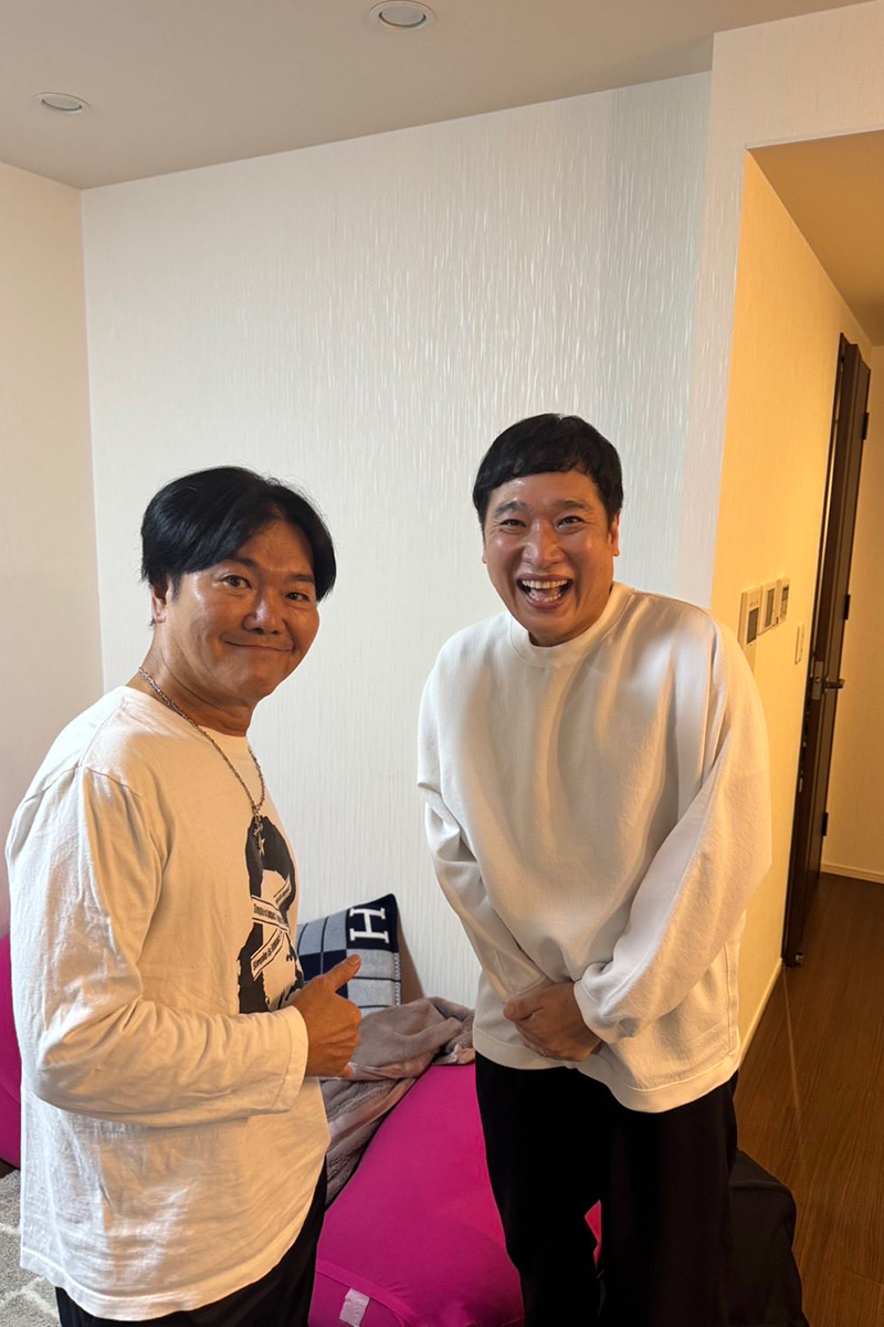 島田紳助氏（左）と山里亮太【写真：X（＠YAMA414）より】