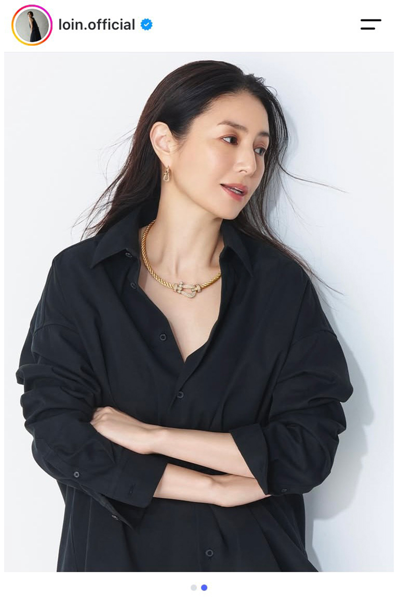 井川遥【写真:インスタグラム(@loin.official)より】