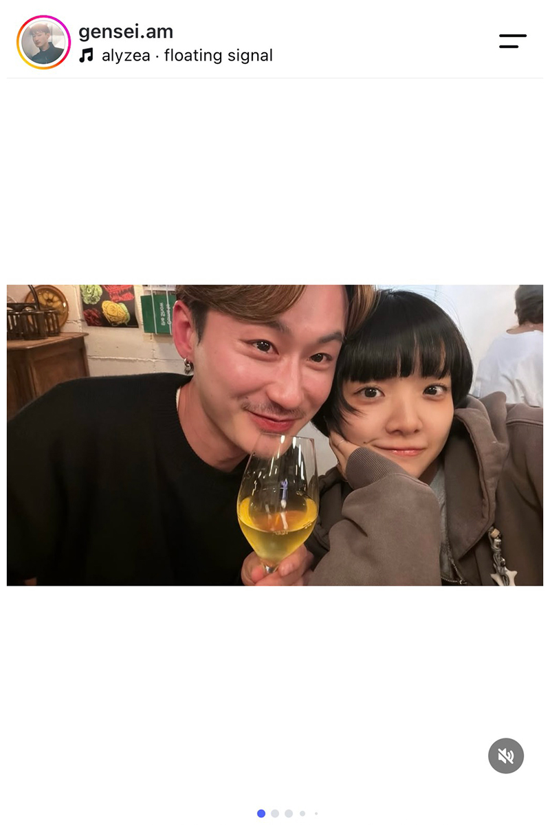 あいみょん(右)とGENSEI【写真:インスタグラム(@gensei.am)より】